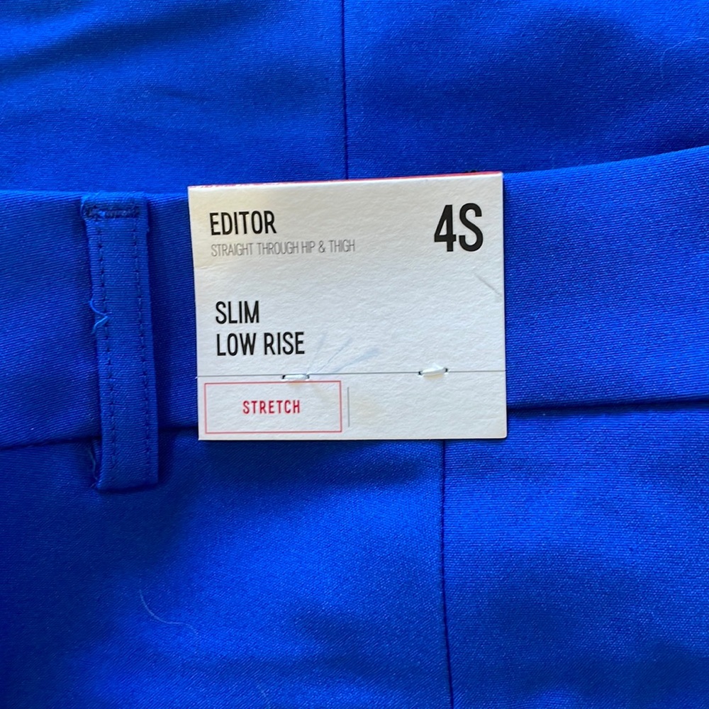 NWT Express Editor slim low rise size 4S